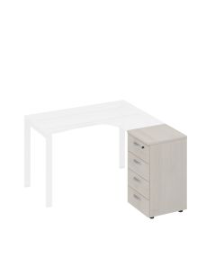 A4 тумба приставная 4-х ящичная с замком а4 9223 дш