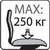 Максимальный вес 250кг.