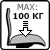 Максимальный вес 100кг.